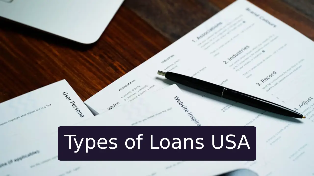 types of loans USA explained with infographic